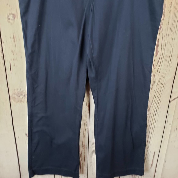White Stag Casual Pants Womens Size 16 Flat Front Straight Leg Stretch Blue - Picture 4 of 9
